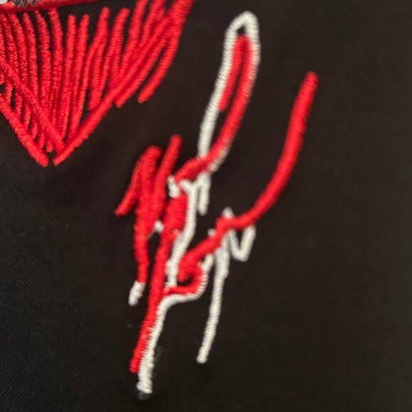 Fendi black/red short-sleeved mini polo dress sz M - Picture 5 of 9